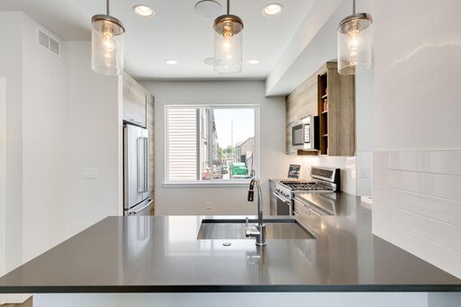 New Townhome builds come with such features as Granite countertops and high-end appliances
